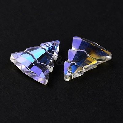 Glass Rhinestone Pendants RGLA-O002-A01-001SI-1