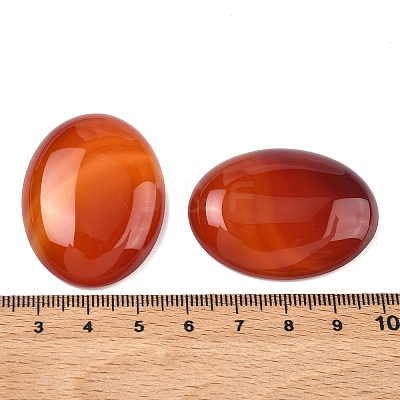 Natural Agate Cabochons G-K021-40x30mm-01-1