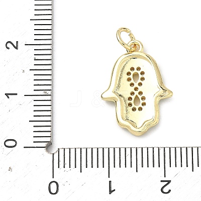 Brass Micro Pave Cubic Zirconia Pendants KK-H255-09G-03-1