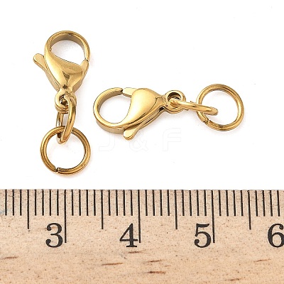 304 Stainless Steel Lobster Claw Clasps STAS-K313-01E-G-1