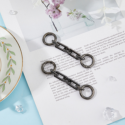2Pcs Zinc Alloy Bag Extender Cable Chains FIND-FI0001-03B-1
