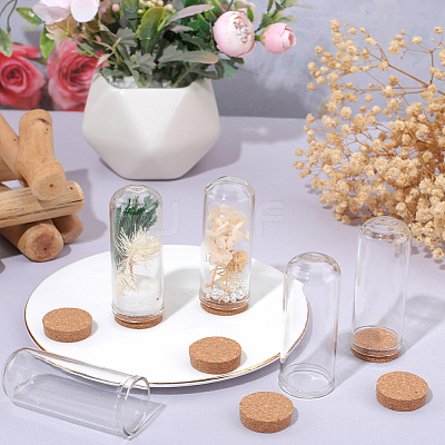 10Pcs Glass Dome Cloche Cover AJEW-SC0001-55C-1