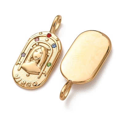 304 Stainless Steel Pendants STAS-C184-10G-08-1