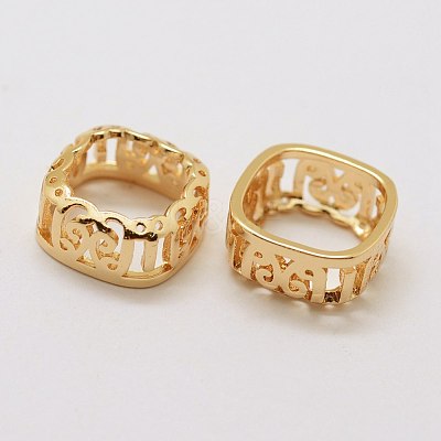 Brass Sew on Prong Settings KK-E753-02LG-10x10-1