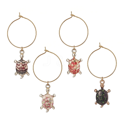 Alloy Enamel Wine Glass Charms AJEW-JO00173-1