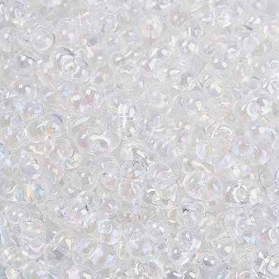 Transparent Colours Rainbow Glass Seed Beads SEED-K010-02-1
