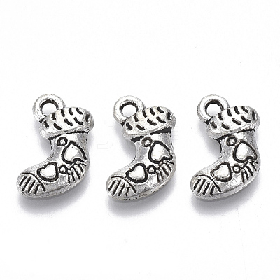 Tibetan Style Alloy Charms X-TIBE-N010-26AS-RS-1