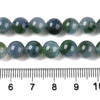 Dyed Natural White Jade Beads Strands G-T138-8mm-2104-1