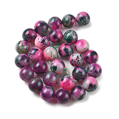 Natural Multi-Color Agate Beads Strands G-A261-B15-14mm-1