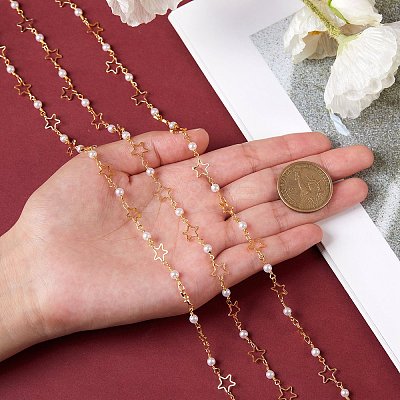 Brass Handmade Beaded Chain CHC-SZ0001-20-1