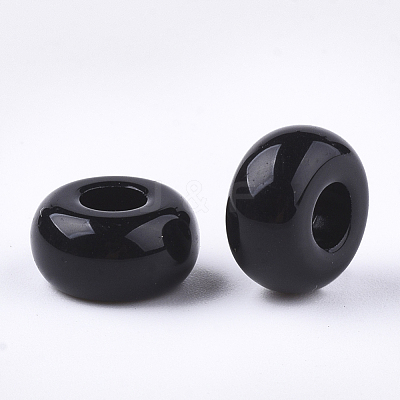 Opaque Acrylic European Beads SACR-T344-06A-1