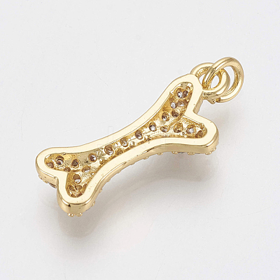 Brass Micro Pave Cubic Zirconia Pendants ZIRC-Q018-017G-1