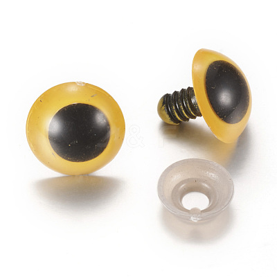 Craft Plastic Doll Eyes Stuffed Toy Eyes X-DIY-R039-8mm-03-1
