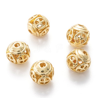 Alloy Hollow Beads PALLOY-P238-11G-RS-1