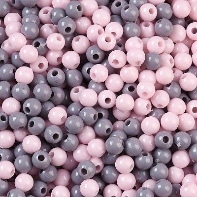 Opaque Acrylic Beads OACR-H118-07B-09-1