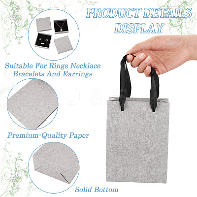 3Pcs Square Paper Jewelry Display Cases CON-TA0001-39D-02-1