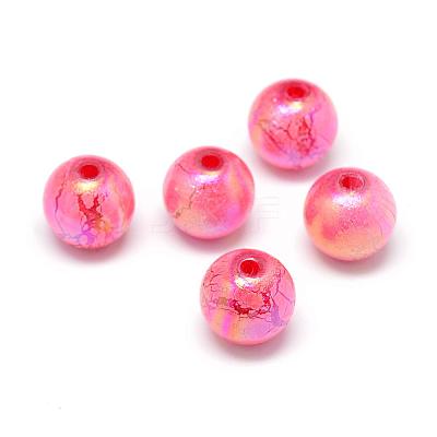 Spray Painted Acrylic Beads MACR-S824-14mm-1