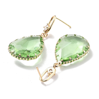 Light Gold Brass Stud Earrings EJEW-Q800-44KCG-1