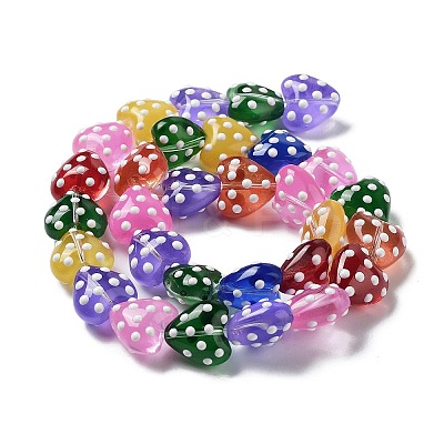 Transparent Glass Beads Strands GLAA-P057-C08-1