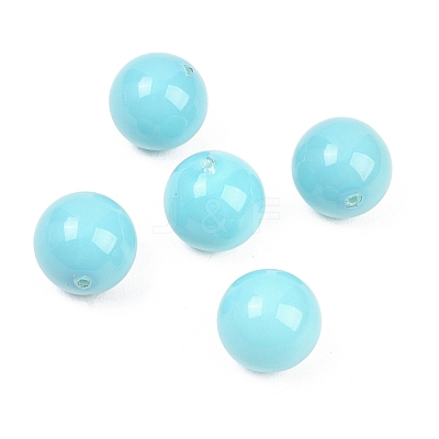 Electroplate Opaque Glass Beads GLAA-A044-01A-1