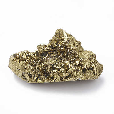 Electroplate Natural Druzy Quartz Crystal Home Decorations G-T104-12-1