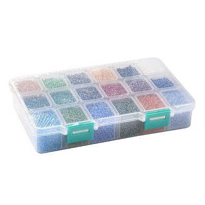FGB 450G 18 Colors 12/0 Grade A Round Glass Seed Beads SEED-JP0012-01-2mm-1