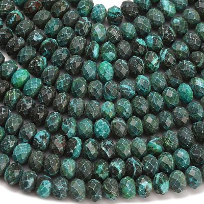 Synthetic Malachite Beads Strands G-Z111-A43-1