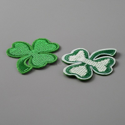 Polyester Fabrics Computerized Embroidery Cloth Sew on Patches LS-PATC-WH0001-28-1