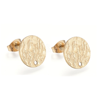 Ion Plating(IP) 304 Stainless Steel Stud Earring Findings STAS-M228-U01-04G-1