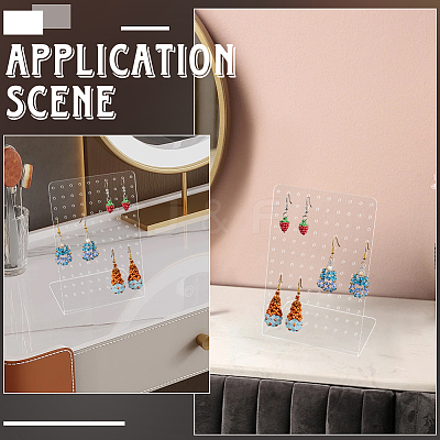 Acrylic Earring Display Stands EDIS-WH20003-03A-1