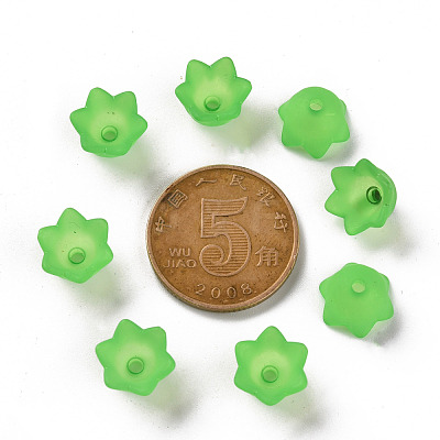 Transparent Acrylic Beads Caps PL543-9-1