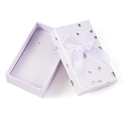Polka Dot Pattern Cardboard Jewelry Packaging Boxes CON-TAC0011-04B-03-1
