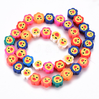 Handmade Polymer Clay Beads Strands CLAY-N008-013-1
