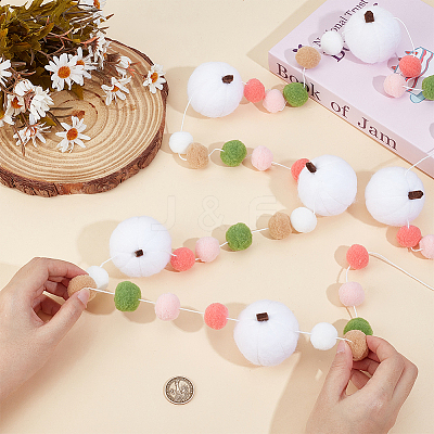 1Pc Felt Pompom Ball Hanging Streamer DIY-PH0036-23-1