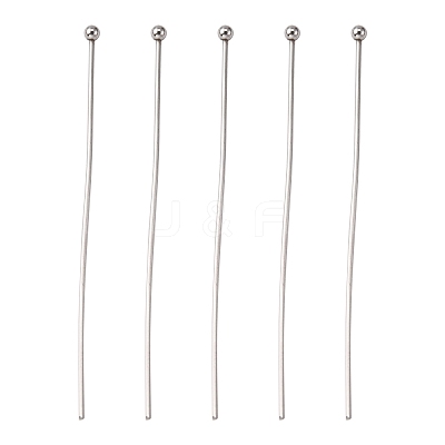 Tarnish Resistant 304 Stainless Steel Ball Head Pins STAS-K146-045-50x0.7mm-1