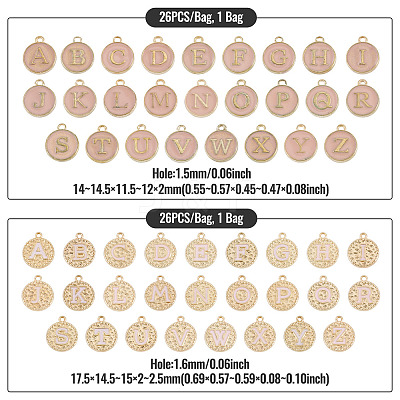 2Bags 2 Styles Alloy Enamel Pendants ENAM-TA0003-53A-1