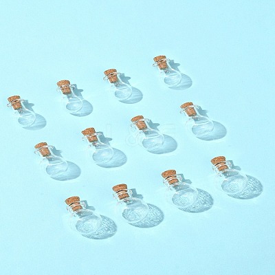12Pcs 3 Styles Glass Bottles AJEW-FS0001-20-1