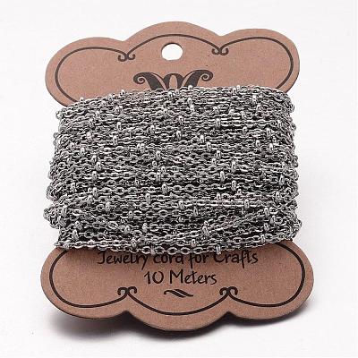 Tarnish Resistant 304 Stainless Steel Cable Chains CHS-K004-13P-0.6mm-1