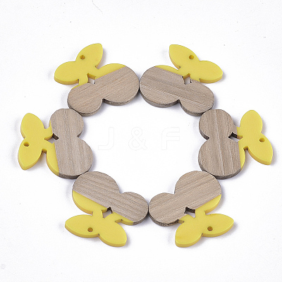 Resin & Wood Pendants RESI-S358-47A-1