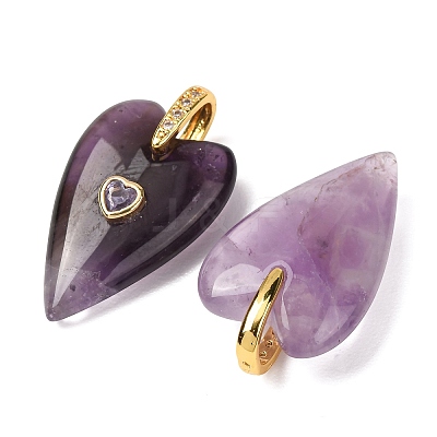Natural Amethyst Pendants GG-CBA51ED-03G-09-1