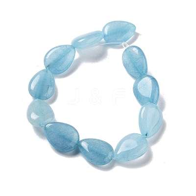 Natural Quartz Imitation Aquamarine Beads Strands G-P528-L09-01-1
