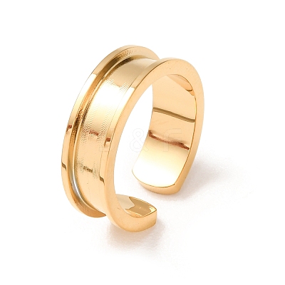 304 Stainless Steel Cuff Open Rings SA-CBACA70-01A-G-1