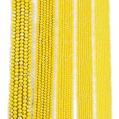 Electroplate Opaque Solid Color Glass Beads Strands LS-EGLA-A044-P4mm-L04-1