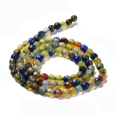 Natural Agate Beads Strands G-Q1000-01B-1