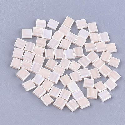 2-Hole Opaque Glass Seed Beads SEED-S023-07G-1