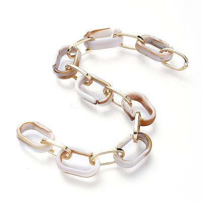 Handmade Acrylic & Aluminium Cable Chains AJEW-JB00560-04-1