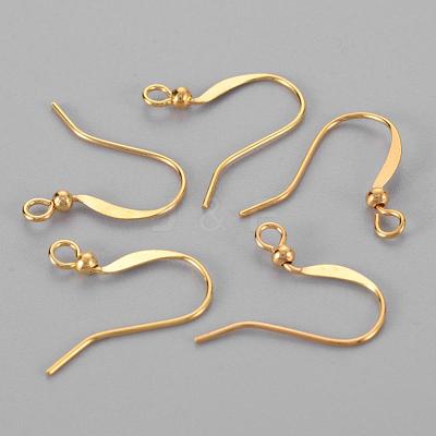Brass French Earring Hooks KK-Q369-G-1