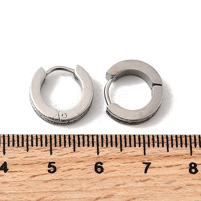 304 Stainless Steel Hoop Earrings EJEW-L302-03C-P-1