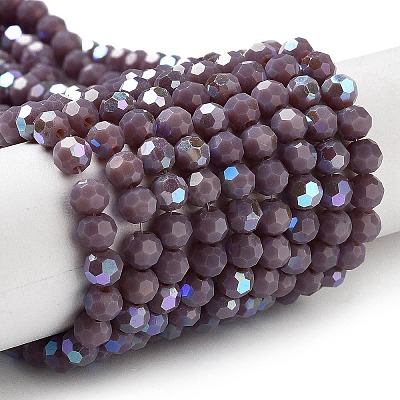 Opaque Glass Beads Strands EGLA-A035-P4mm-L11-1