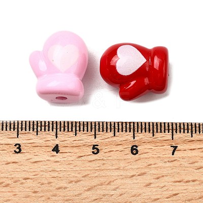 Opaque Acrylic Beads OACR-H054-11-1